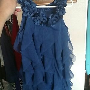Beautiful blue sleeveless dress